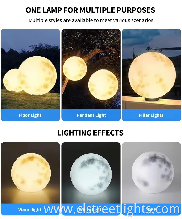 Eco-Friendly Round Solar Garden Light with Warm Glow